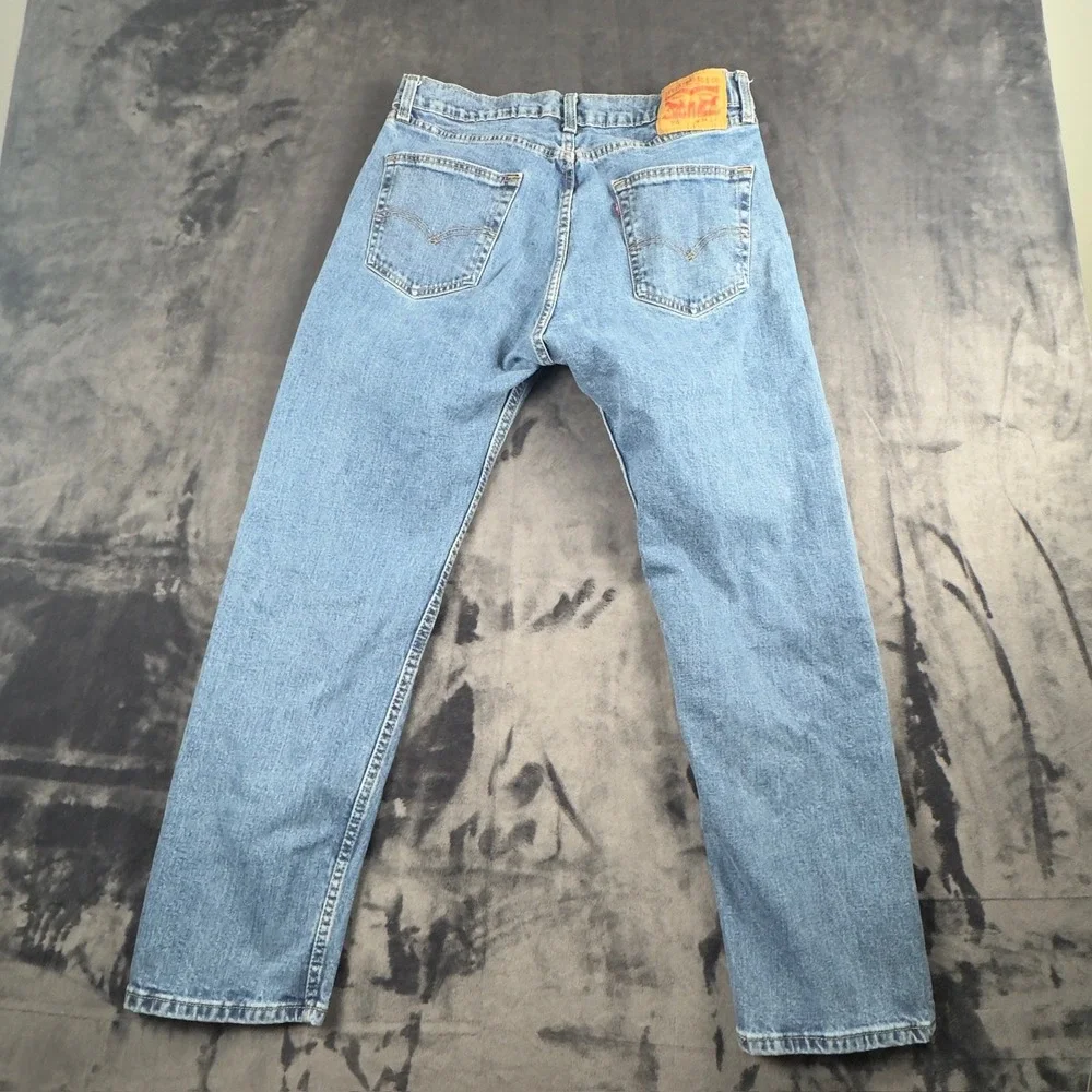 Levi's 505 Regular Fit Jeans Mens 34x29 Blue Straight Leg Denim Pants
